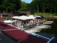 Café Sommerterrassen im Sommer