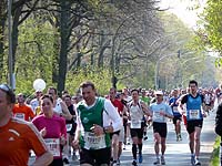 Hamburg Marathon entlang der Saarlandstraße