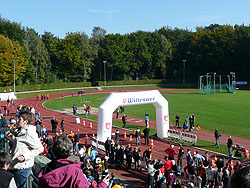 Start/Ziel auf der Jahnkampfbahn