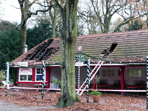 Brand im Nebengebäude des Landhaus Walter