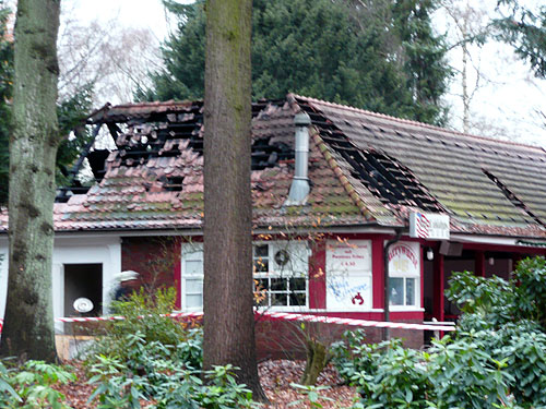 Brand im Nebengebäude des Landhaus Walter