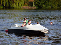 Tretbootfahren auf dem Stadtparksee